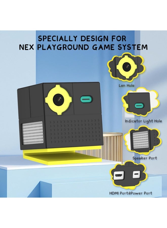 Silicone Case for Nex Playground Game System, Anti-Slip Scratch Shock Protectio, Drop Resistant for Nex Playground Game System Accessories (Black) - Image 2